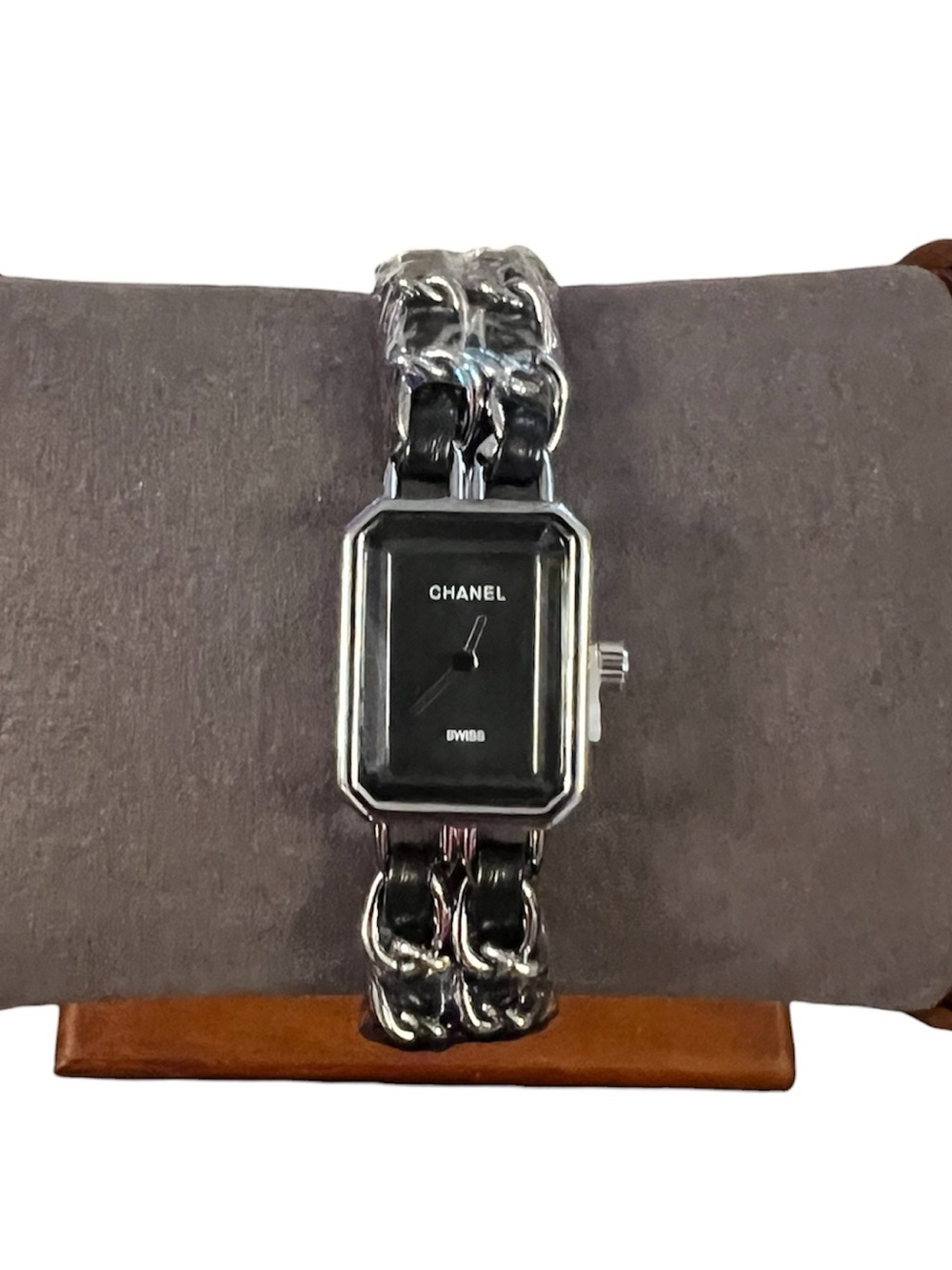 Womens Watch Black and Silver-Tone